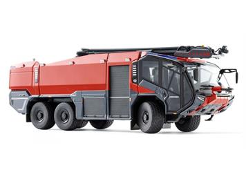 Wiking 043049 FW Rosenbauer FLF Panther 6x6 mit Löscharm, 1:43