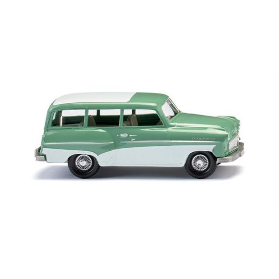 Wiking 085006 Opel Caravan 1956 - mintgrün mit weißem Dach - H0 (1:87)