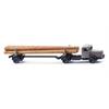 Wiking 094703 Langholztransporter (Büssing 8000) - steingrau - N (1:160)