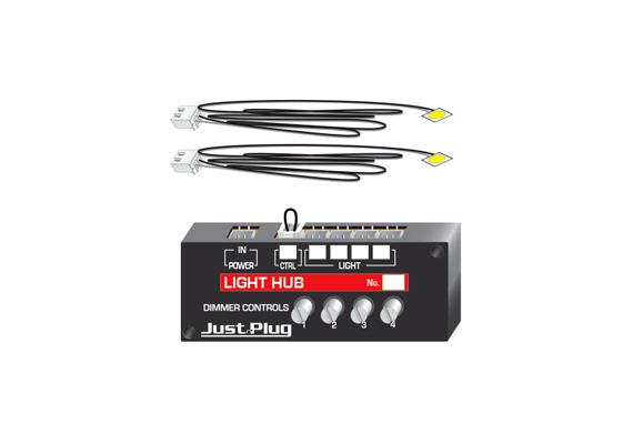 Woodland JP5700 Lichtverteiler-Startset / Light's & Hub Set, warm-white - H0, N | Bild 1