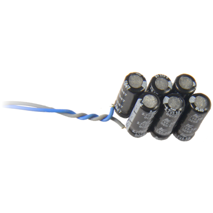 ZIMO MGOBLOCK Minitur-Fertigmodul 50000uF/16V, bestehend aus je 6 Miniatur-Goldcaps