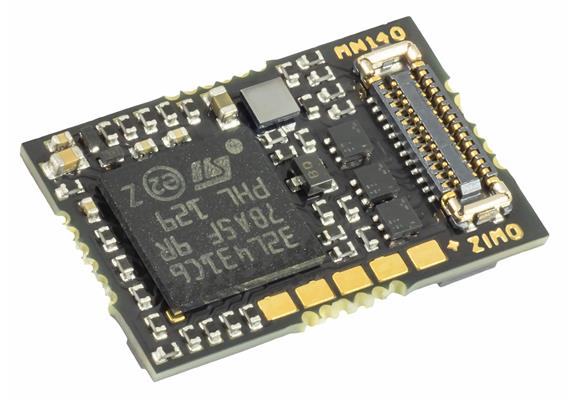 ZIMO MN140E24 E24-Miniatur-Decoder, 13,5 x 8,7 x 2,3 mm - 0,7 A - 8+2 FA | Bild 1