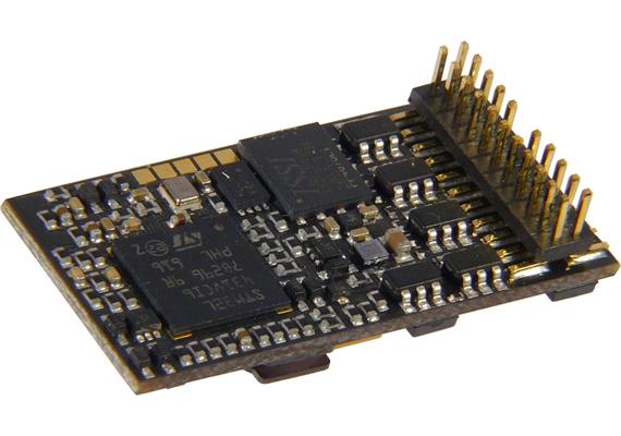 ZIMO MS450P22 Sounddecoder PluX22, 1,2A, 12 FU-Ausgänge, Energiesp.-Anschluss - H0 | Bild 1