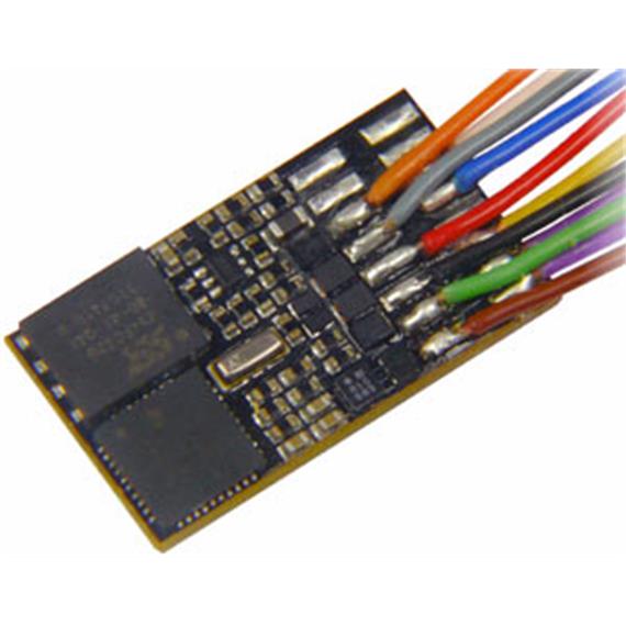 Zimo MX648 Subminiatur-Sound-Decoder, 0,9A, an 11 Litzen, 6 Funktionsausgänge
