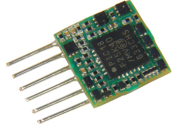ZIMO MX616N Miniatur-Decoder mit 6-pol. Direktschnittstelle NEM651 - N, H0m | Bild 1
