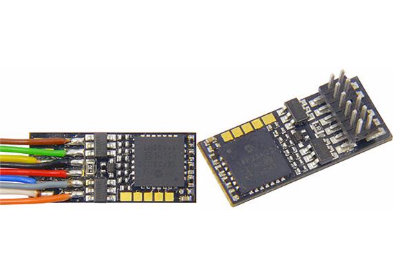 ZIMO MX623 Decoder, bedrahtete Variante, 0,8A, 4 Funktionsausgäng, 7 Anschlussdrähte, N-H0