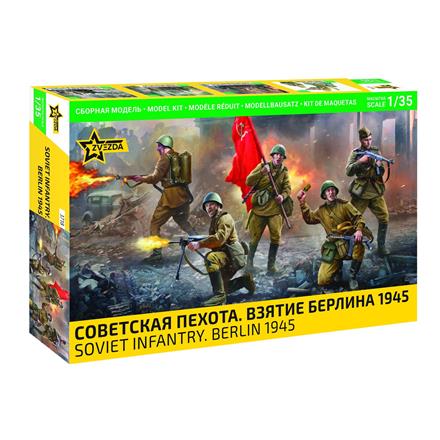 Zvezda 3718 Soviet Infantry Berlin 1945 · Massstab 1:35