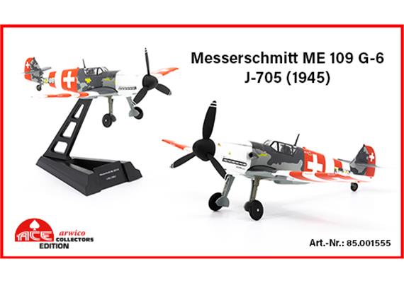 ACE 001555 Messerschmitt Me 109 G-6 (1945) J-705, Schweizer Luftwaffe, Massstab 1:72 | Bild 1