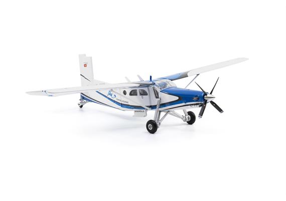 ACE 001618 Pilatus PC-6 HB-FKM Para Centro Locarno blau - Massstab 1:72 | Bild 3