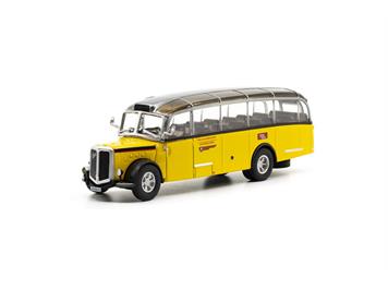 ACE 002011 Saurer L4C Alpenwagen IIIa PTT, Paul Nussbaumer, Ganterschwil SG - H0 (1:87)