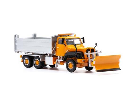 ACE 002331 Saurer D330N 6x6 Kipper Militär mit Schneeräumer - H0 (1:87) | Bild 4