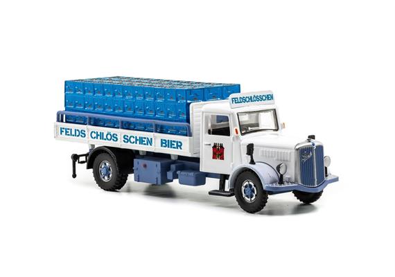 ACE 002369 Saurer S4C Pritsche Feldschlösschen - H0 (1:87) | Bild 3