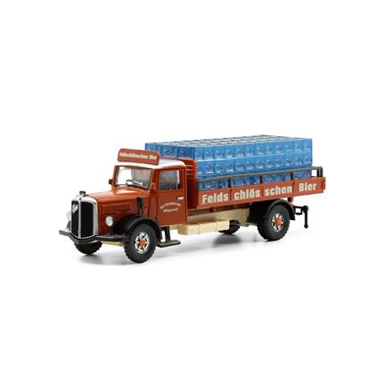 ACE 002370 Saurer S4C Pritsche Strebel Feldschlösschen - H0 (1:87)