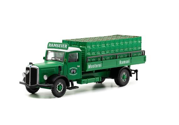 ACE 002372 Saurer S4C Pritsche Ramseier Apfelsaft - H0 (1:87) | Bild 1
