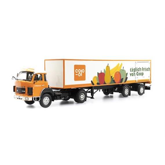 ACE 005527 Saurer D330B Frontlenker Sattelzug Coop - Massstab 1:43