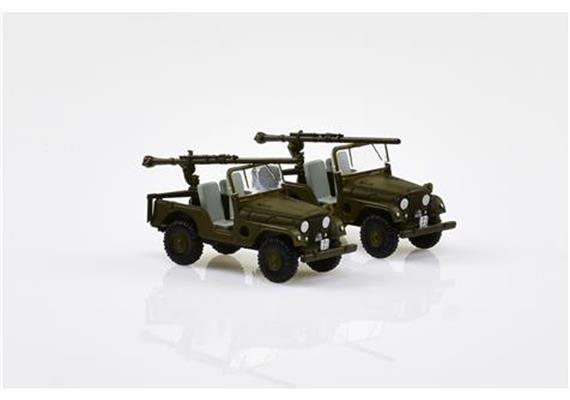 ACE Arwico Collection Edition 005106 Willys Jeep M38A1 PAK58-Panzer Abwehr (2 Stk.) CH H0 | Bild 1