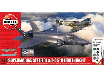 Airfix A50190 Then and Now' Spitfire Mk.Vc & F-35B Lightning II - Massstab 1:72