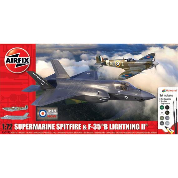 Airfix A50190 Then and Now' Spitfire Mk.Vc & F-35B Lightning II - Massstab 1:72