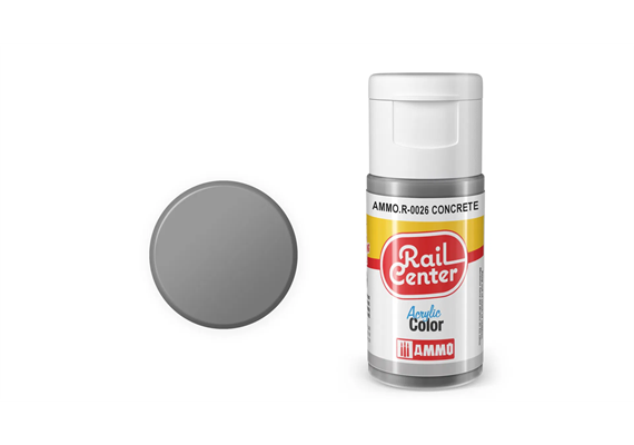 AMMO R-0026 Rail Center Beton, matt, Acrylfarbe, 20 ml