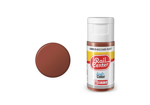 AMMO R-0033 Rail Center Rost, dunkel, matt, Acrylfarbe, 20 ml