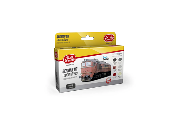 AMMO R-1004 Rail Center Deutsche DR-Lokomotiven, Epoche IV, Farb-Set
