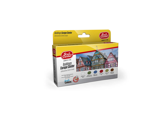 AMMO R-1026 Rail Center Mitteleuropäische Gebäude, Farb-Set