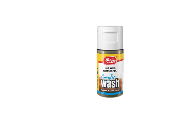 AMMO R-2457 Dunkel, Acryl Wash, Inhalt 15ml - H0, TT, N, Z, 0, 1, G, H0m, H0e