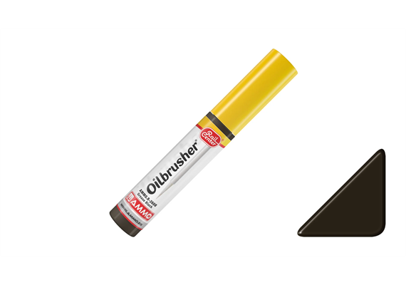 AMMO R-2608 Schmierfett-Schwarz, Ölpinsel, Inhalt 10ml - H0, TT, N, Z, 0, 1, G, H0m, H0e