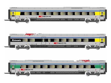 Arnold HN3503 SBB Mittelwagen zu ETR610, 3teilig - N (1:160)