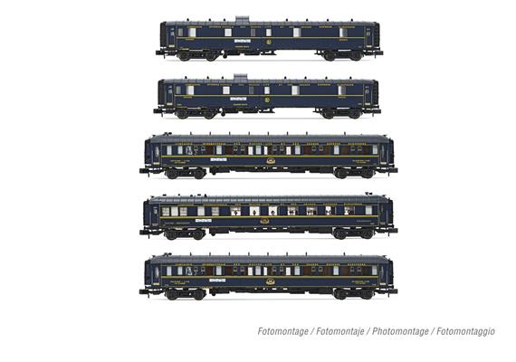Arnold HN4465 CIWL 5 Wagen Orient-Express 2x D, 1x WR, 2x WL, 14 - N (1:160)