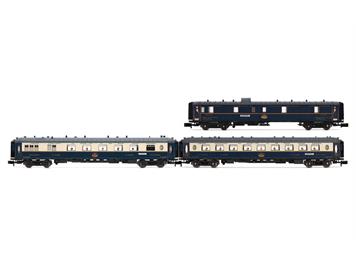Arnold HN4491 CIWL 3-teil. Set Edelweiss Pullman Express "Fleche d'Or/Étoile du Nord" - N