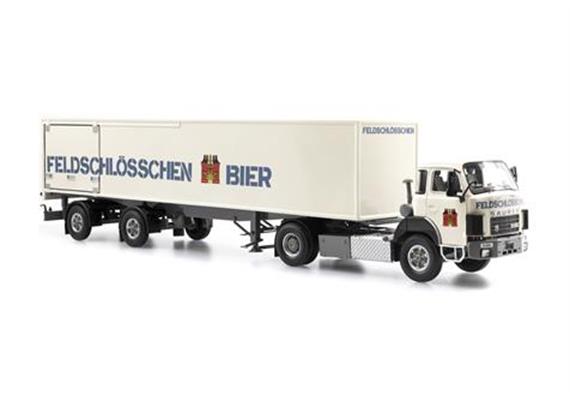 ATC 005526 Saurer D330B Frontlenker Sattelzug Feldschlösschen Bier, Massstab 1:43 | Bild 3