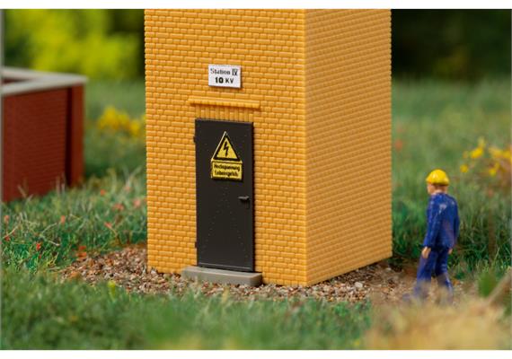 Auhagen 14489 Transformatorenhäuschen mit Betonmasten - N (1:160) | Bild 4