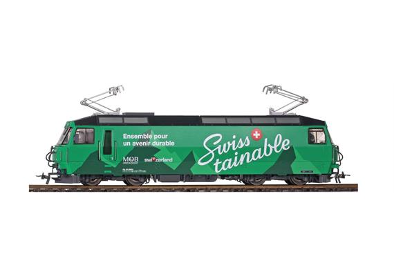 Bemo 1259 344 MOB Ge 4/4 8004 Werbelok "Swisstainable" - H0m (1:87)