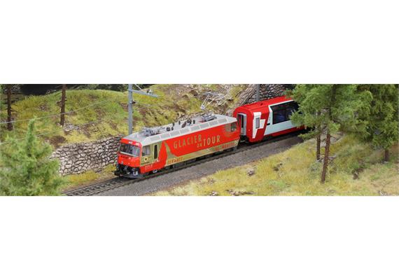 Bemo 1459 161 RhB Ge 4/4 III 651 "Glacier on Tour", AC 3L, digital mit Sound - H0 | Bild 1