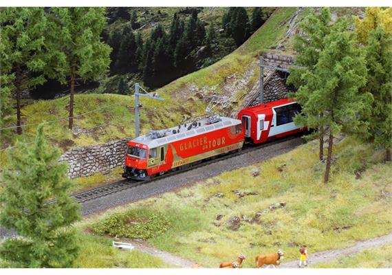 Bemo 1459 161 RhB Ge 4/4 III 651 "Glacier on Tour", AC 3L, digital mit Sound - H0 | Bild 2