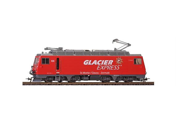 Bemo 1762256 MGB HGe 4/4 II 106 E-Lok „Glacier Express“, DC 2L, digital DCC/MM/Sound - H0 | Bild 1
