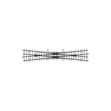 Bemo 4215 000 Doppelkreuzungsweiche 12° , 220 mm - H0m