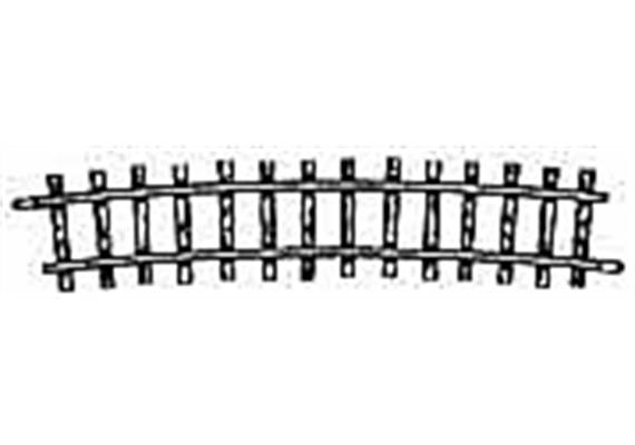 Bemo 4275 000 Gebogenes Gleis, R 515mm, 12°, Code 83 - H0m