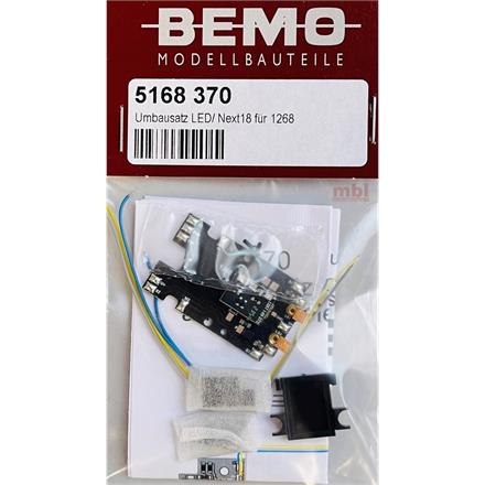 Bemo 5168 370 Umbausatz auf LED Beleuchtung für RhB ABe 4/4 30-38 mit Next18 - H0m