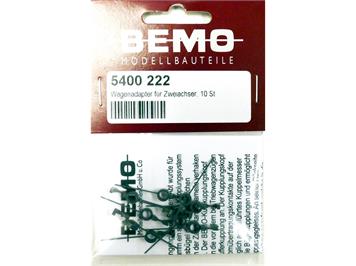 Bemo 5400 222 Kurzkupplung für Zweiachser, 10 Stück, Ersatz für 5452 000 - H0m