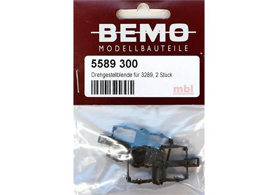 Bemo 5589 300 Drehgestellblende für 3289 zu Panoramawagen GEX, 2 Stück - H0m (1:87)
