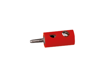 Brawa 3052 Stecker rund 2,5 mm rot, 10 Stück