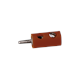 Brawa 3054 Stecker rund 2,5 mm braun, 10 Stück