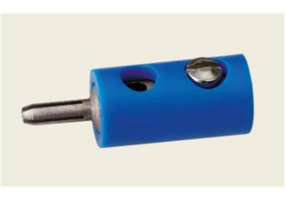Brawa 3055 Stecker rund 2,5 mm blau, 10 Stück