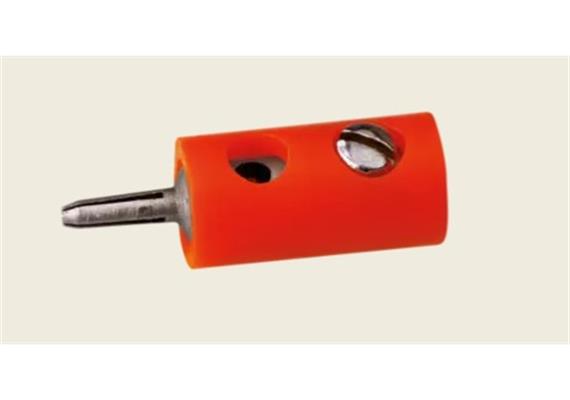 Brawa 3056 Stecker rund 2,5 mm orange, 10 Stück