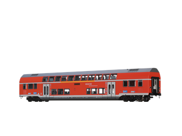 BRAWA 44510 TWINDEXX VARIO DOPPELSTOCK-MITTELWAGEN 1./2. KL. DER DB AG (ERGÄNZUNG) - DC 2L