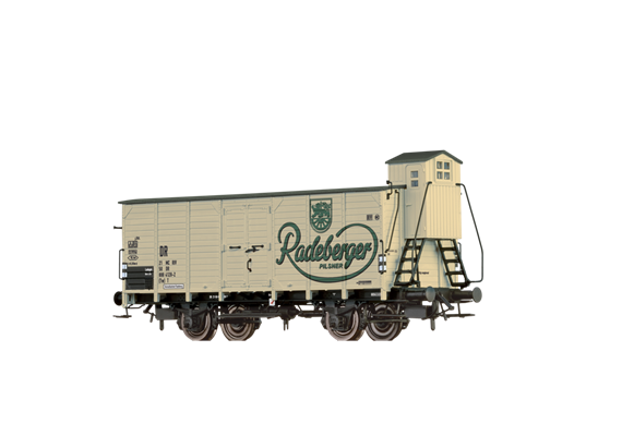 BRAWA 67481 gedeckter Güterwagen (Tw) T "Radeberger" DR N