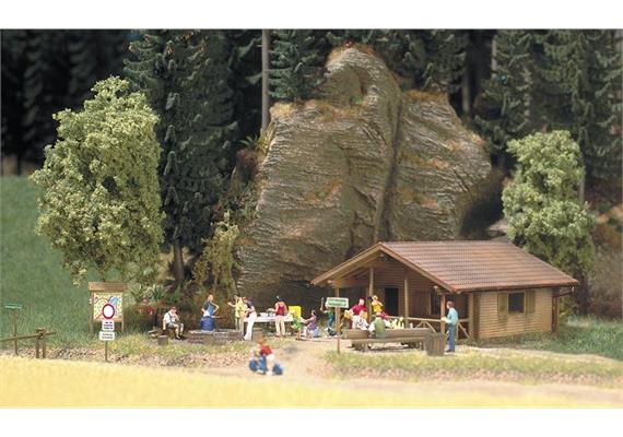 Busch 1035 Blockhütte HO