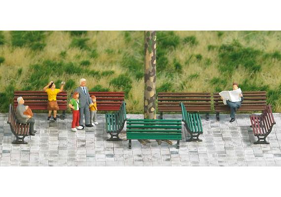 Busch 1149 12 Parkbänke - H0 (1:87)